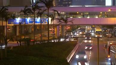香港天桥夜景延迟拍摄实拍视频视频的预览图